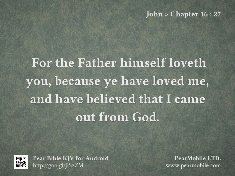 John, Chapter 16:27